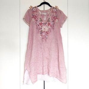 JOHNNY WAS Workshop Karlotta Draped Tunic Small